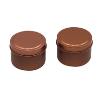 Haut de gamme Mini Portable petite boîte à thé ronde en étain LOGO personnalisé impression café peut métal peut