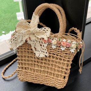 <span class=keywords><strong>Sac</strong></span> en paille de coton style frais pour femme, nouveau <span class=keywords><strong>sac</strong></span> à main tissé 2026, <span class=keywords><strong>sac</strong></span> seau <span class=keywords><strong>bandoulière</strong></span> polyvalent pour vacances printanières à la plage - Product Image 3