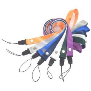 Porte-clés personnalisés en polyester avec impression par sublimation de couleur vive, transfert thermique, avec porte-badge pour le cou - Product Image 1