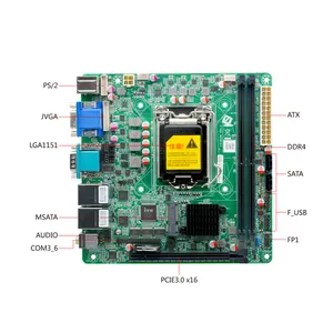 2 Lan LGA 1151迷你Itx主板，带6 COM 10 USB pcie 3.0 X16，采用Q250快速芯片组