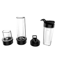 AKANE A.81465 Elektrische blender 500W 1,5L glazen kan 24000RPM 4-in-1 elektrische blender/mixer met snelle start en eenvoudige reiniging