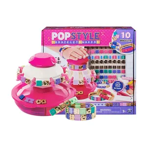 教育手镯制作工具包女孩DIY工艺玩具儿童3-10岁最喜欢的生日和圣诞礼物珠宝制造商