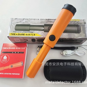 TREASURE-HUNTER Handheld Metal Detector IP68 Waterproof Orange Mini Pinpointer For Outdoor Use - Product Image 1