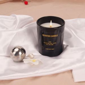 Vela Aromática Natural Hecha a Mano de 5.5 Onzas con Cera de Soja, Fragancia de Amor, Estilo Minimalista, Frasco de Vidrio, Decoración para el Hogar - Product Image 2