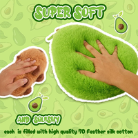 Poupée Capibala en peluche 35cm Animal doux Souris avocat Jouets en peluche Poupée avocat Cadeau pour enfants et filles Oreiller Capybara