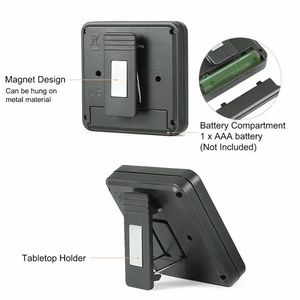 Thermomètre et hygromètre numériques pour reptiles avec sonde externe – Terrarium, incubateur, cage, humidor - Product Image 4