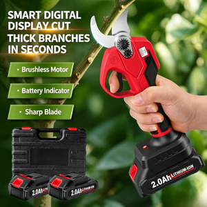 Tijeras de Podar Eléctricas con Batería de Iones de Litio de 2.0Ah, Pantalla Digital, Recortadora de Árboles de Jardín, Cuchilla de Acero Inoxidable - Product Image 3