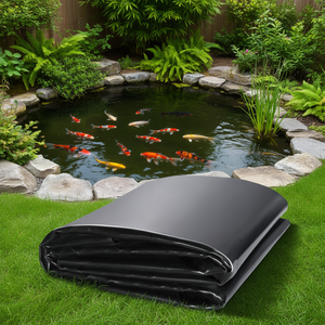 Bâche pour bassin 15 x 20 pieds, 45 mil, en matériau EPDM, pour bassins à poissons et koi, facile à couper, bâche géosynthétique en argile pliable - Product Image 2