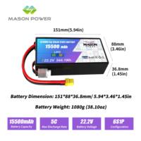 Batterie UAV 420wh/kg 15500mah 6S/14S/12S/18S 10000mAh/17000mAh/22000mAh/25000mAh/28000mAh/30000mAh pour drone à longue autonomie