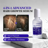 Sérum Capillaire en Roll-on pour la Repousse des Cheveux, Enrichi en Redensyl, Capixyl et Tripeptide de Cuivre-2 pour une Amélioration Visible de la Densité Capillaire