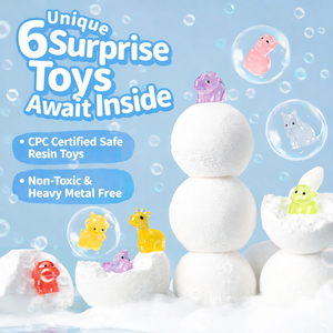 Детские успокаивающие бомбочки для ванн под собственной торговой маркой |   Игрушки-сюрпризы OEM внутри упаковки |   Эфирные масла эвкалипта и лаванды - Product Image 3