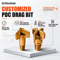 Drillsoltek 2026 Foret à dragage PDC personnalisé pour le forage de roches dans le secteur minier, géologique et géothermique