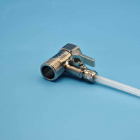 Válvula de Bola de Cobre de 1/4, Purificador de Agua para Autocaravanas, Robot de Limpieza de Pisos, Interruptor Dividido, Accesorio de Suministro de Agua de Alto Flujo