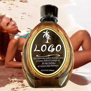 Private Label Professional Tanning Lotion Self Organic Paraben Free and Coconut Body Tanning Lotion OEM