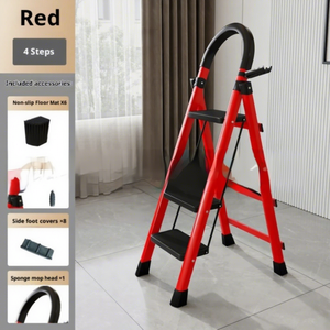 Scala Telescopica Pieghevole Multifunzionale a Forma di A in Lega di Alluminio Rinforzata, Portatile, Capacità 150kg - Product Image 4