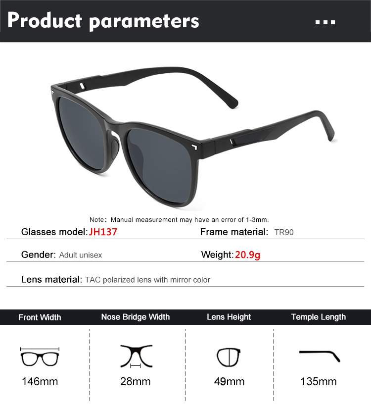 カスタムスポーツサングラスUV400保護偏光防止ガラスタック