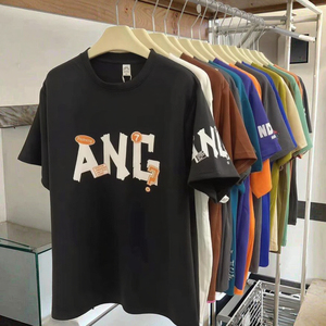 <b>Mens</b> Formal Solid Printed T Shirts Cotton/Bamboo Fiber Sublimation Transfer Print Knitted High Quality - Product Image 3