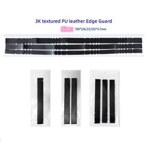 Directo de fábrica 3K textura de fibra de carbono Pickleball Paddle Edge Guard Tape 3 unids/pack Raqueta Marco <span class=keywords><strong>Protector</strong></span> Entrenamiento Personalización - Product Image 6