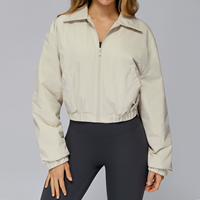 Veste ample d'hiver YanRuo grande taille avec fermeture éclair coupe-vent et chaude pour la randonnée et la course à pied en plein air pour femmes