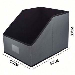 Organisateur de fichiers pliable en tissu grande capacité en gros, boîte de rangement pour la maison et le bureau, design fonctionnel, Caja De Almacenaje - Product Image 2