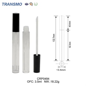 Tubo Vacío para Brillo Labial, Botella para Labial Mate de 3 ml, Logotipo Personalizado, Envase para Brillo Labial, Tubo Negro para Brillo Labial - Product Image 2