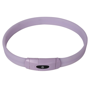 Collar <span class=keywords><strong>LED</strong></span> Recargable de Goma Suave para Perro <span class=keywords><strong>2026</strong></span>, Luces Brillantes Personalizadas Sólidas y Sencillas, Seguridad Nocturna para Caminar, Luz Intermitente Personalizada - Product Image 2