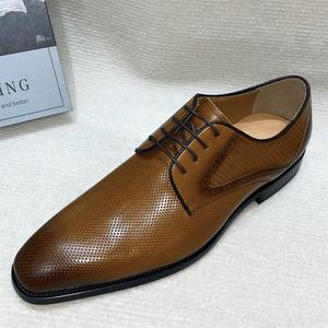 Nouveau design 38-47 chaussures Oxford de grande taille, sur mesure et en gros. Chaussures décontractées formelles en cuir véritable pour hommes. - Product Image 4