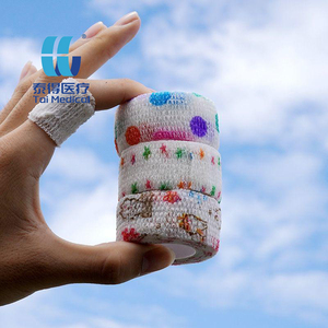 5cm * 4.5m an toàn thể thao tự dính băng đàn hồi dễ dàng xé hình xăm bảo vệ cố kết Màu rắn cho ngón tay cái thể thao Băng - Product Image 3