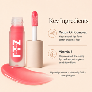 Gloss à lèvres rose léger K-Beauty, nourrit les lèvres sèches, lisse la texture, non collant, végan, plusieurs couleurs, huile à lèvres vitamine E Dream - Product Image 6