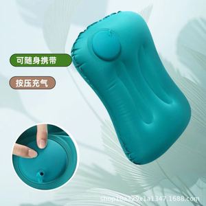 Almohada de Viaje Autoinflable Tipo Presión, Soporte para el Cuello Autoinflable para Viajes en Avión, Siesta en el Auto, Cojín de Aire Portátil para Dormir - Product Image 2