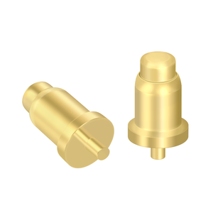 หัวต่อแบบสปริงชุบทอง ขนาดเส้นผ่านศูนย์กลาง 5 มม. ทำจากทองแดง - Product Image 1