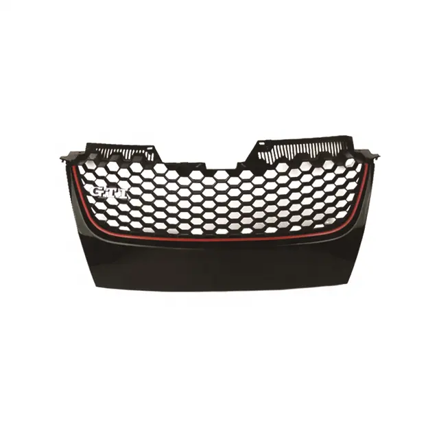 Black色の車のフロントバンパーフェイスリフト用VW Golf 5 GTI GRILLE 2003-2008 OEM 1K0 853 651 Eボディキット自動車部品