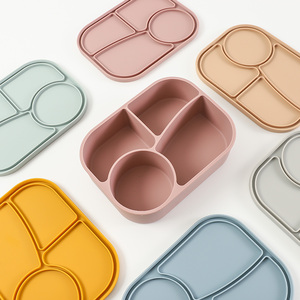 Boîte à lunch réutilisable en silicone sans BPA, adaptée au micro-ondes avec couvercle, ODM/OEM, pour l'école et la garderie - Product Image 6