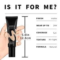 Créez votre propre marque de produits de beauté de qualité supérieure : correcteur liquide mat imperméable, maquillage naturel pour le visage, fond de teint longue tenue