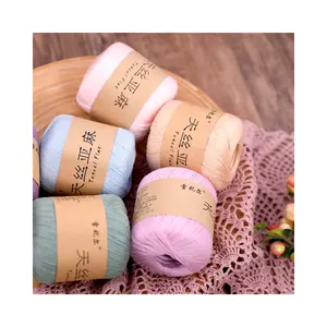 High Tenacity Design Tencel Linen Spring And Summer Thread Cotton Yarn Handmade Crochet Clothing Line