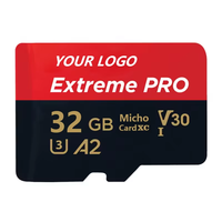 Kartu Micro TF SD Logo Kustom hingga 120MB/s 128GB/64GB/32GB U3 Class10 Idaron TF01
