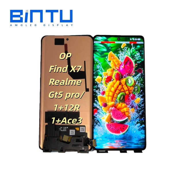 BINTU Oled Screen for Oppo Find X7 Realme Gt5 Pro 1+12R 1+Ace3 Mobile Phone Lcd Display Digitizer Assemblies