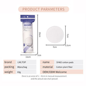 Discos de Algodón Cosméticos LMLTOP, Algodón Puro, Envío Rápido, Discos de Algodón Grandes, Logotipo Personalizado, Venta Caliente, Desechables SY462 - Product Image 3