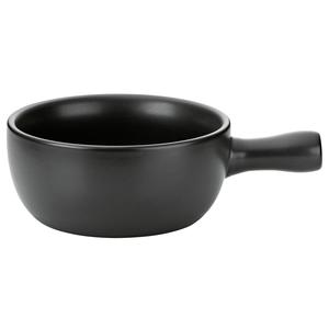 Olla para Fondue de Queso Kela, Modelo Basel, Cerámica Negra Mate, 1.5L, Plato para Servir - Product Image 1