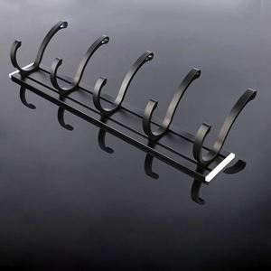 Aluminum Wall-Mounted <b>Towel</b> Clothes <b>Hook</b> Hanger with 5 <b>Hooks</b> Eco-Friendly Multifunction Design for Efficient Space Utilization - Product Image 3