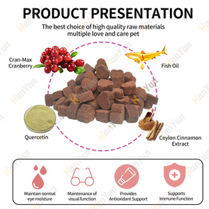 En stock : Friandises à mâcher molles pour chiens contre les taches lacrymales, complément pour la santé oculaire des chats, nettoyant et éliminateur de décoloration, friandise saine - Product Image 2