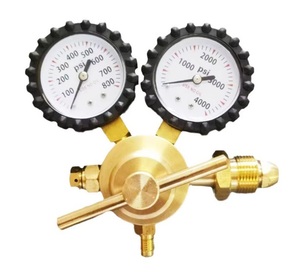 Régulateur de pression d'azote en cuivre CGA580, sortie à embout évasé 1/4\", connecteur d'entrée, régulateurs de pression, modèle supérieur, garantie 1 an - Product Image 2