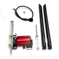 Adaptador WiFi AC1200 PCIe 4.0 de Doble Banda 2.4G 5G, Tarjeta de Red Inalámbrica para PC de Escritorio
