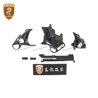 Accessoires de décoration intérieure pour voiture en fibre de carbone sèche de style OEM pour FERRARI 458