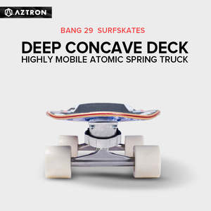 Tabla de Surf <span class=keywords><strong>Skate</strong></span> AZTRON para Adultos, Cruiser Terrestre con Ruedas, Tabla de Surf <span class=keywords><strong>Skate</strong></span> de Madera para Principiantes - Product Image 5