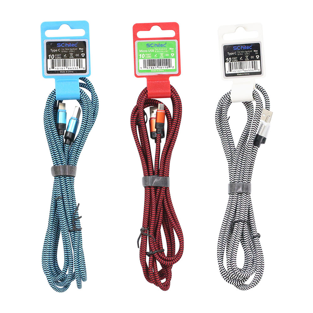 สายเคเบิล USB 3M/10ft ติดต่อเราสำหรับสีที่คุณต้องการ