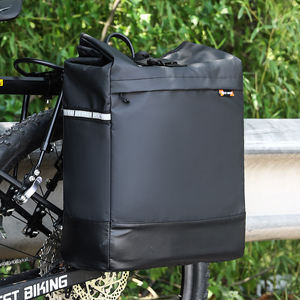 Sacoche de vélo simple côté WEST BIKING, grande capacité, installation facile, réfléchissante, étanche avec fermeture éclair et boucle - Product Image 6