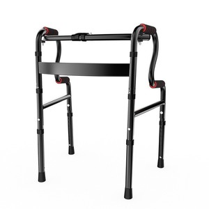 Aluminum Alloy Walking Aid Folding Adjustable Non Slip <b>Walker</b> For <b>Elderly</b> Support Mobility Assistance - Product Image 1