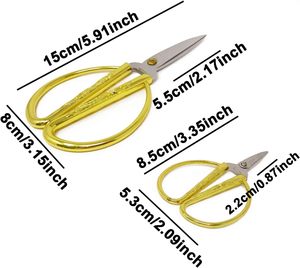 Golden Handle Tailor <b>Scissor</b> Multifunctional Craft Opening Ceremony <b>Scissors</b> Wedding Household <b>Scissors</b> - Product Image 3