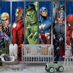 Papel Tapiz de Comics de Superhéroes, Decoración de Pared 3D, Mural - Product Image 1